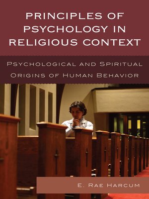 cover image of Principles of Psychology in Religious Context